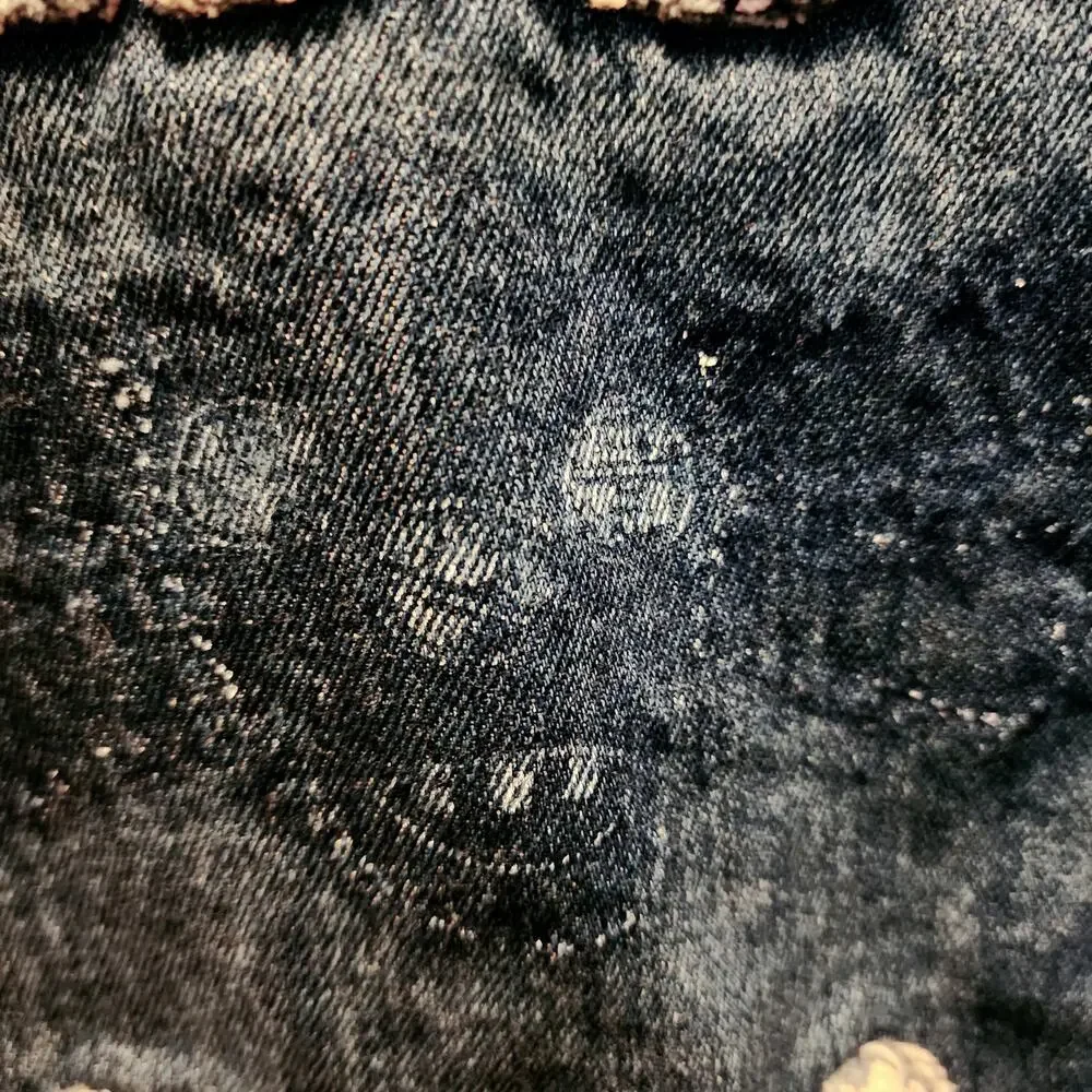 Hollister Cali HCO Skull Crossbones Denim Jean Jacket Medium